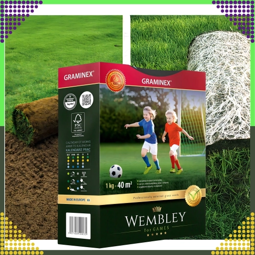 Premium sportsgræsblanding Wembley 1 kg