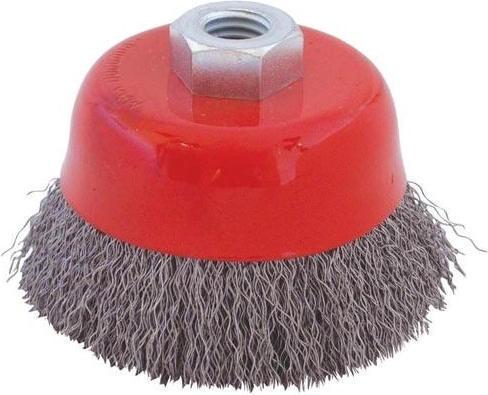 Kopflettet kopbørste M14 75 mm, tråd 0,3 mm
