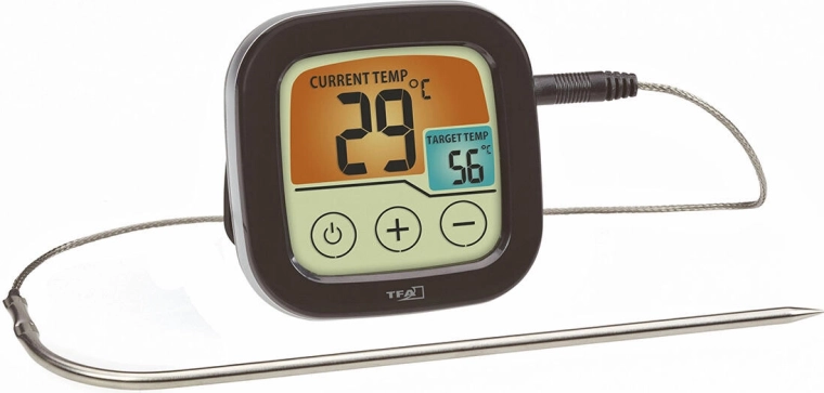 Digitalt termometer til bagning og grillning med rustfri stålsensor