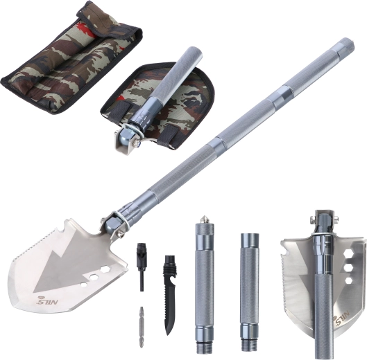 Multifunktionel sammenklappelig skovl NILS Camp XL