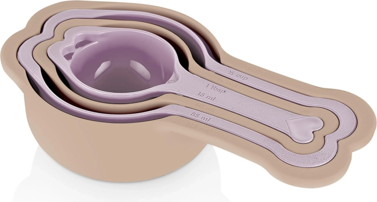 Sæt målebægre i plast CULINARIA, 4 stk.