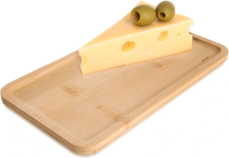 Bambus serveringsfad til snacks 20 × 11 cm