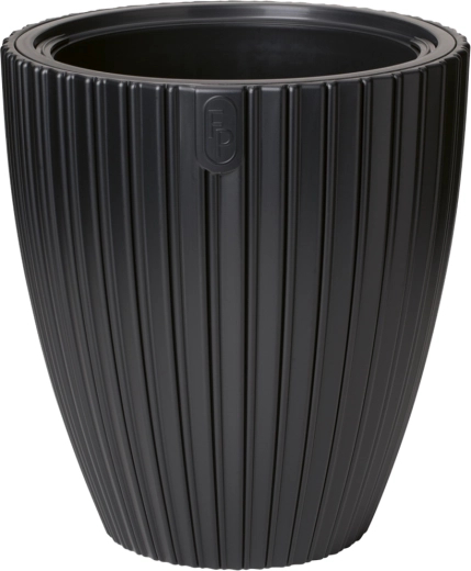 MIKA urtepotte 30 cm – dyb sort