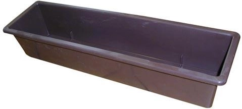 Plastkasse til blomster 60 cm brun