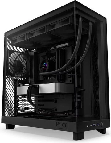 NZXT H6 Flow pc-kabinet med sidevindue sort