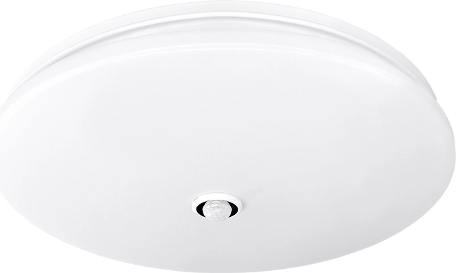 Solight LED-loftslampe Plain med PIR-sensor, 18 W, 1260 lm, 3000 K, 33 cm