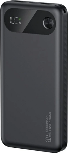 Powerbank USAMS PB80 10000 mAh, 20W PD, 2×USB‑A + USB‑C, sort
