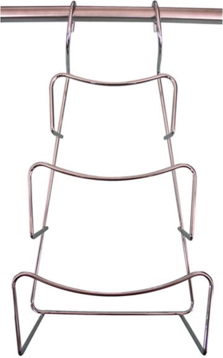 Hængende låg-holder, forkromet metal, 3 positioner