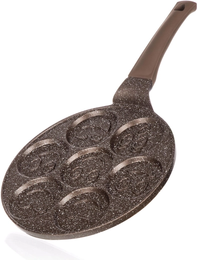 Pande til pandekager med smil Granite Brown 26 cm, non‑stick overflade