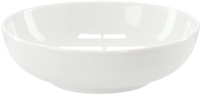 Porcelæn firkantet dyb tallerken 21,5 cm hvid