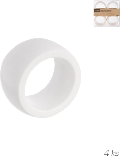 Servietringe i resin, sæt med 4 stk.