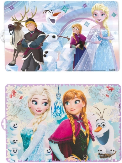 Plastisk børneunderlag FROZEN 43 × 29 cm, mix af motiver