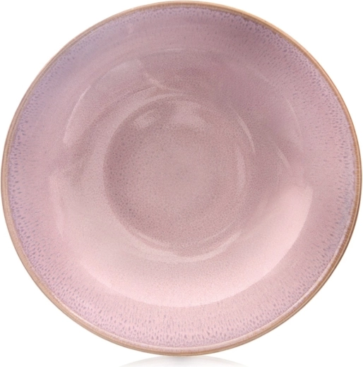 Dyb keramik tallerken GLAZE 21 cm rosa