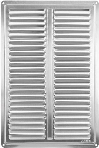 Ventilationsrist i rustfrit stål 200 × 300 mm