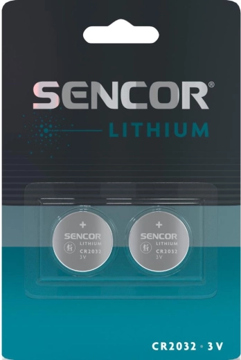 Sencor litium-knapcellebatterier CR2032 3 V, 2 stk.