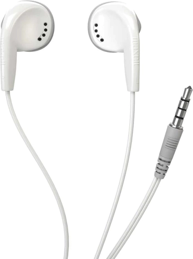 In-ear-høretelefoner Maxell EB-98 med 3,5 mm jackstik, hvide