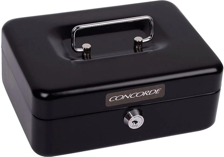 Metal kontantboks CONCORDE 22 sort