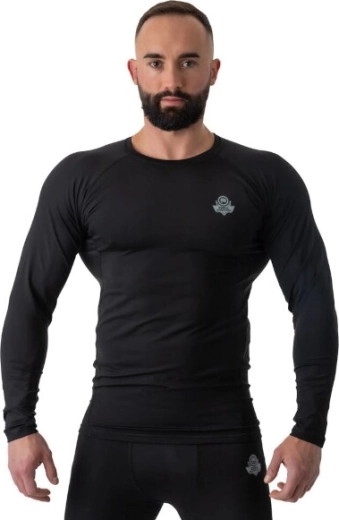 DBX Bushido RSL Black kompressionsrashguard til mænd med lange ærmer