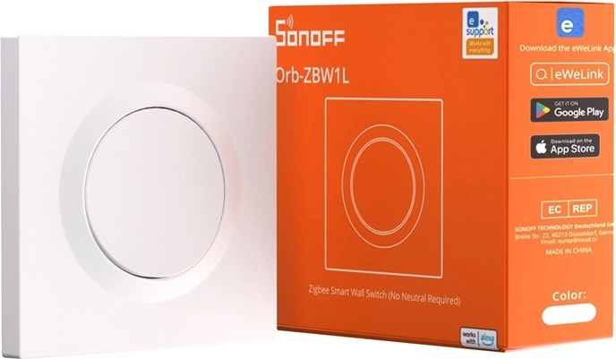 Smart vægkontakt ZigBee SONOFF ZBMINIL2-E uden nulleder