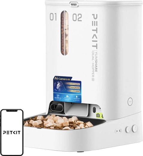 Automatisk foderautomat med kamera PETKIT YumShare Dual Hopper 2