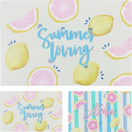 Plastdækkeserviet Aloha/Summer 43,5 × 28,5 cm