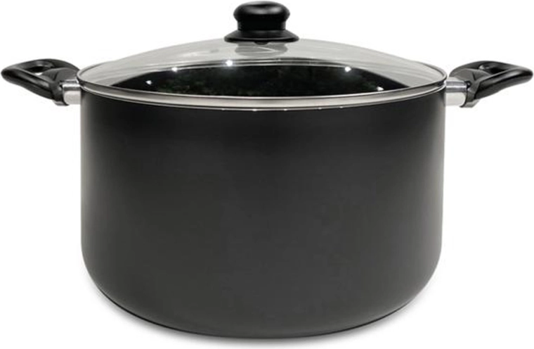 Gryde med glaslåg Kitchisimo Nero 24 cm, 5,5 l