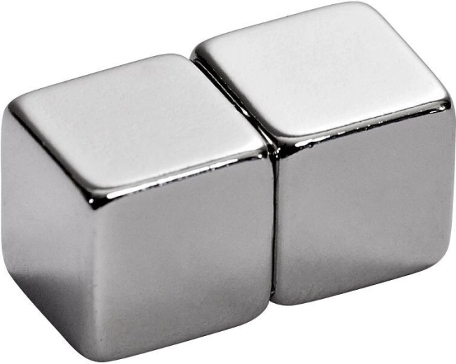 Neodym-magnet terning 10 × 10 × 10 mm (2 stk)
