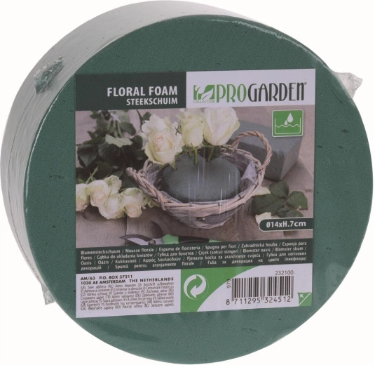 Arrangeringsmasse FLOREX diameter 14 cm, højde 7 cm