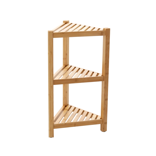 Bambushjørnereol med 3 hylder 34 × 34 × 60 cm