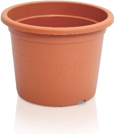 Plastikblomsterpotte Plastica 28 cm terrakotta