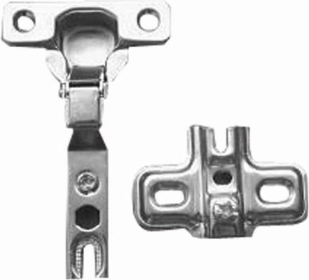 Hængsel MINI C med indsats og klip-bundplade