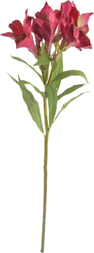 Kunstig rød lilje 63 cm