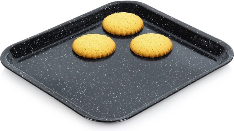 Emaljeret bradepande 42,5 × 37 cm