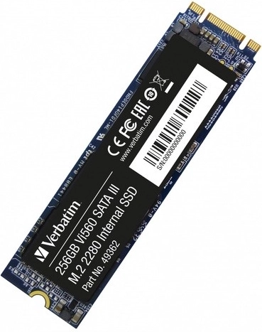 Verbatim vi560 intern SSD 256 GB M.2 2280 SATA - 1 stk.