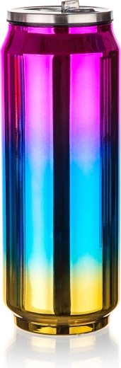 Termoflaske BE COOL 0,43 l i regnbue-rosa rustfrit stål