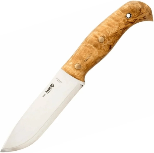 Helle Nord outdoor-kniv med fast klinge og læderskede