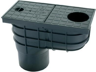 Tagvandsfang DN 110 plast sort