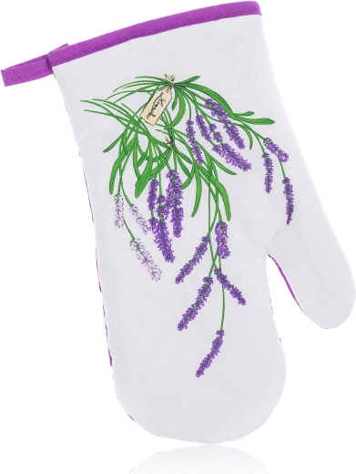 Køkkenhandske Lavender med magnet 27 × 17 cm, bomuld