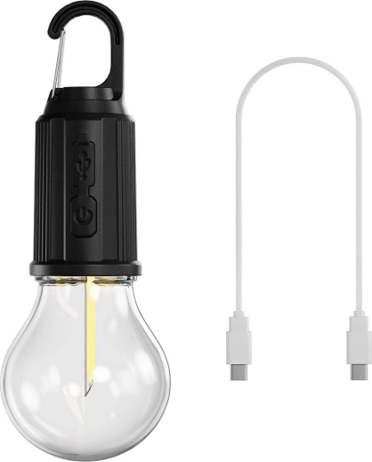 Retlux bærbar genopladelig LED-pære USB-C