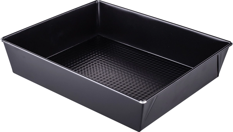 Tekstureret bageform 28 × 23,5 × 6 cm sort