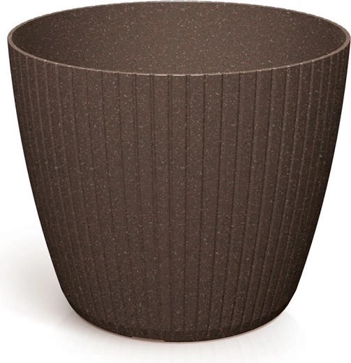 Blomsterpotte Lamia Eco Wood 19,8 cm – kaffefarve
