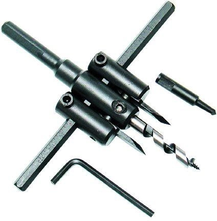 Justerbar hulsav 30–120 mm til træ, PVC og gipsplader