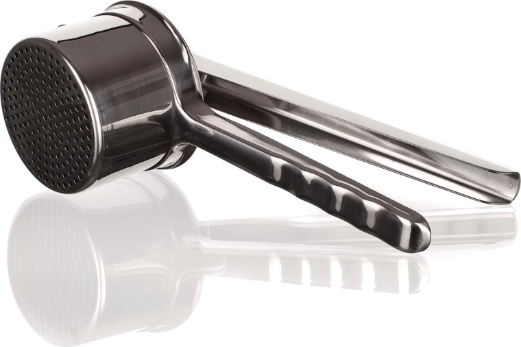 Håndbetjent kartoffelpresser i rustfrit stål 29 cm, diameter 10 cm