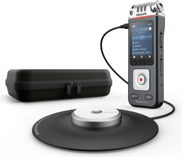 digital diktafon Philips VoiceTracer DVT8115, 8 GB, 360° optagelse