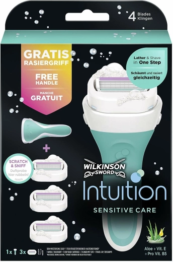 Wilkinson Intuition Sensitive Care barbermaskine til kvinder med udskiftelige barberhoveder
