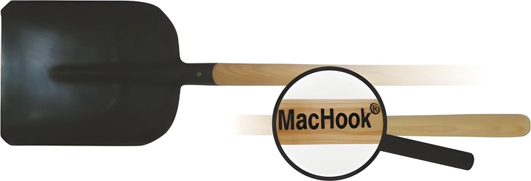 Staldskovl med træskaft 130 cm MacHook