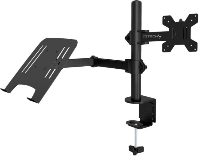 Ergonomisk bordholder til skærm og bærbar