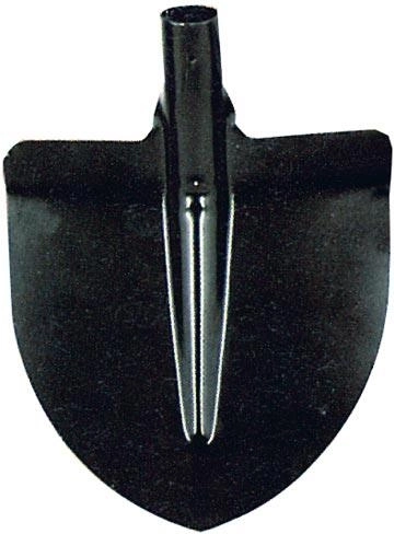 Hjerteformet skovl uden skaft, sort