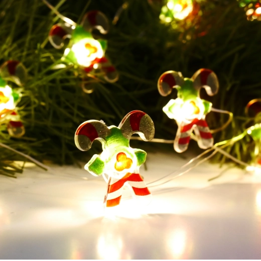 LED lyskæde med slikmotiv 20 LED på batteri