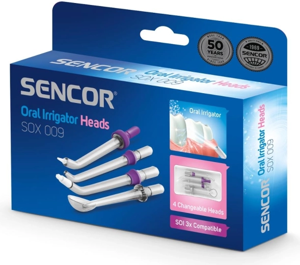 SENCOR udskiftelige mundstykkker til oral irrigator SOI 3x